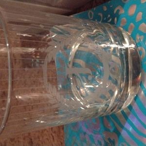 Vintage Personalized letter "J" glass set